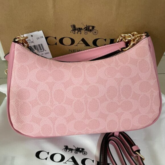 Coach Teri Shoulder Bag In Signature Canvas - Picture 4 of 8